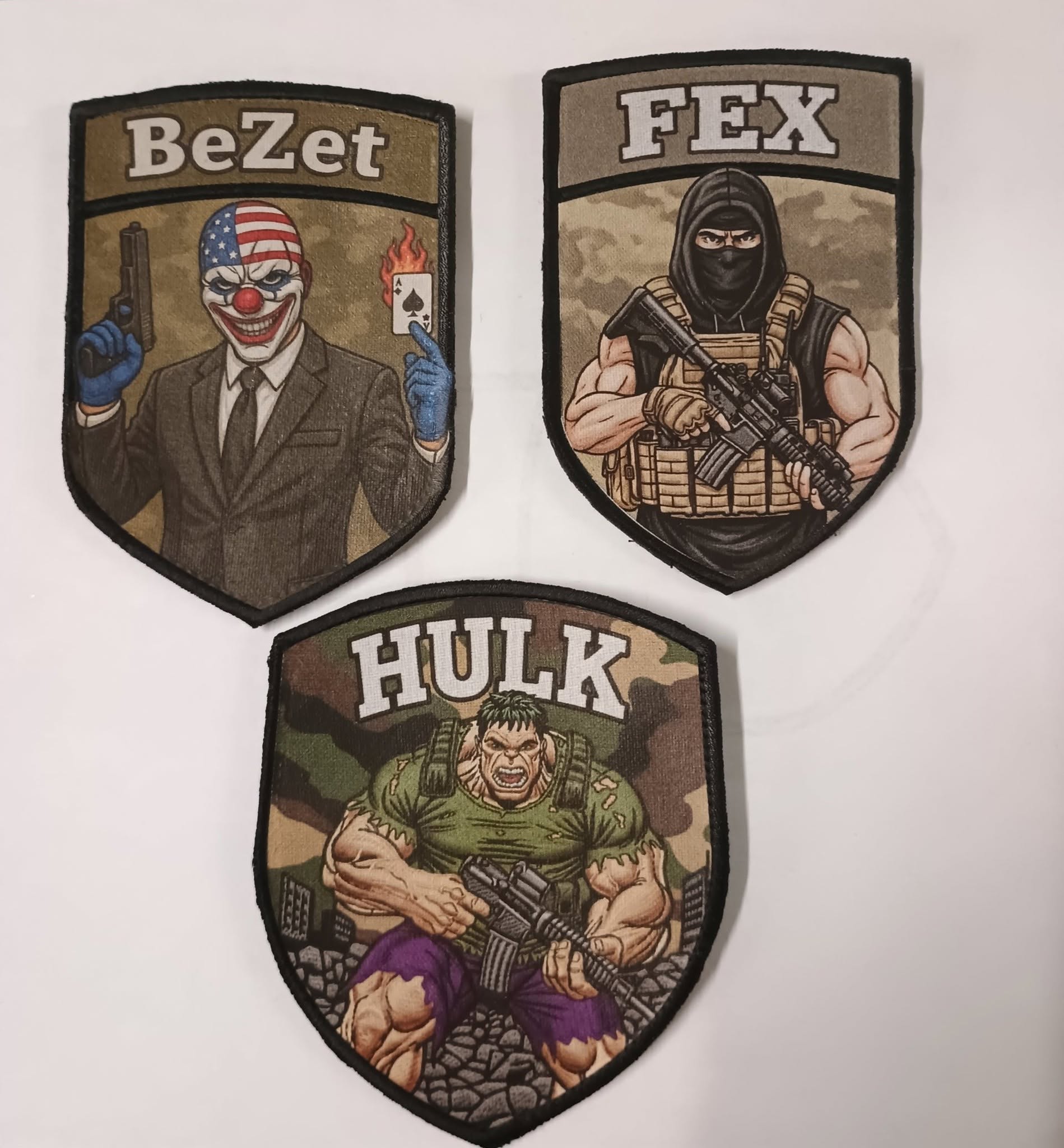 Naszywki DTF - BeZet, FEX, HULK